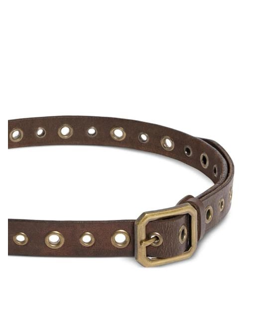 DSquared² White Twin Buckle Belt for men