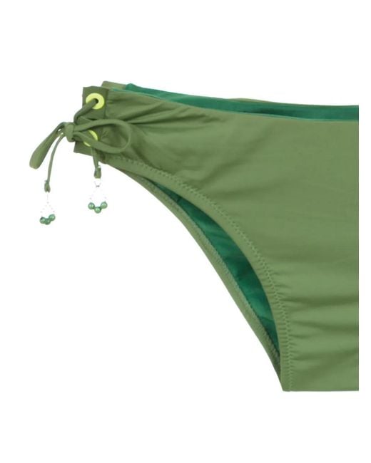 Amir Slama Green Lace Up Bikini Set