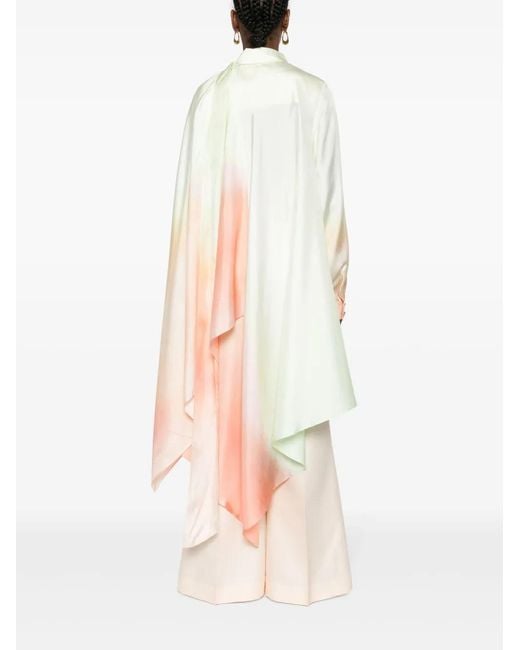 Zimmermann White Natura Scarf Silk Shirt