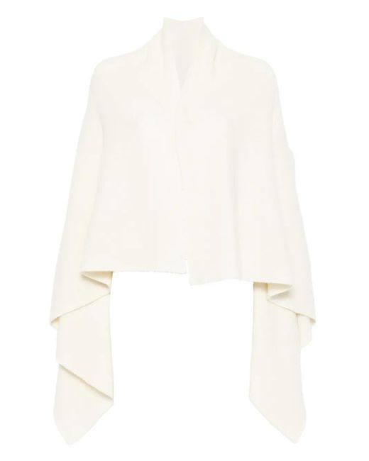 Cárdigan drapeado con frente abierto Rick Owens de color White