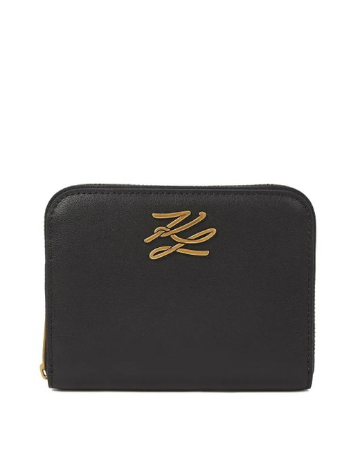 Karl Lagerfeld Black Mittelgroßes K/Autograph Portemonnaie