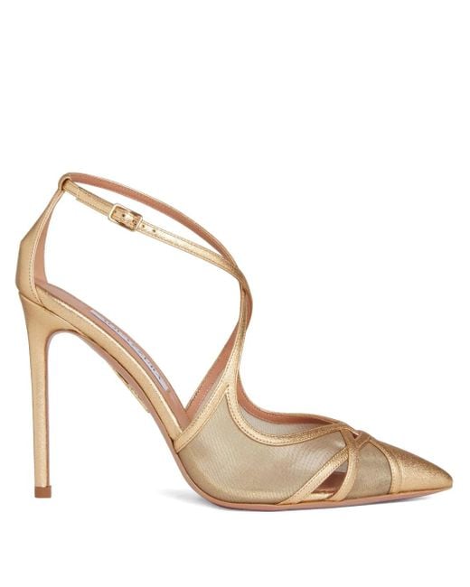 Aquazzura Metallic Dècolletè Shear Pumps