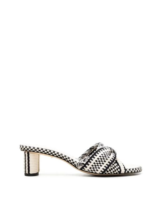 Amambaih White Jimena Heeled Sandals