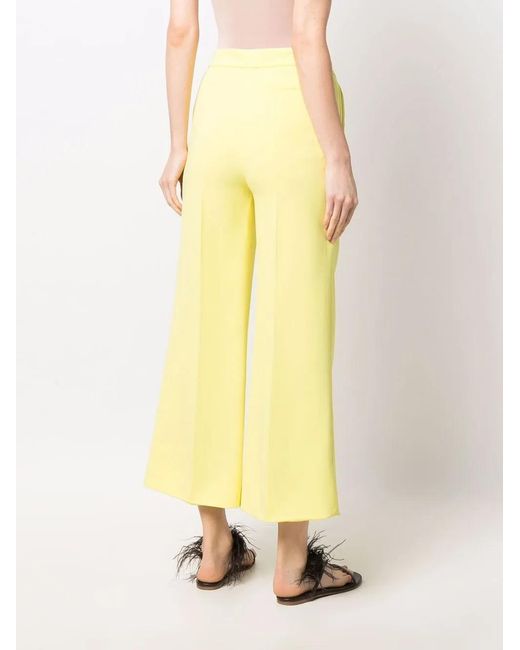 Emilio Pucci Flared Plooibroek in het Yellow