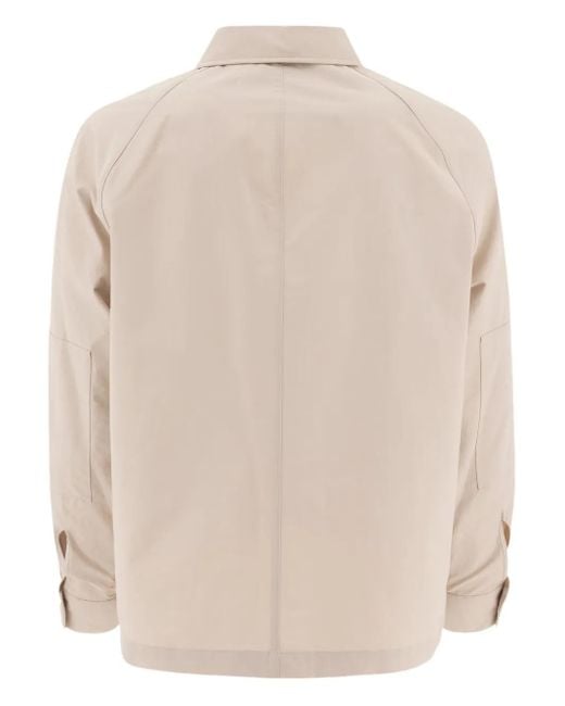 Vince Natural Button-Front Patch-Pocket Shirt Jacket for men