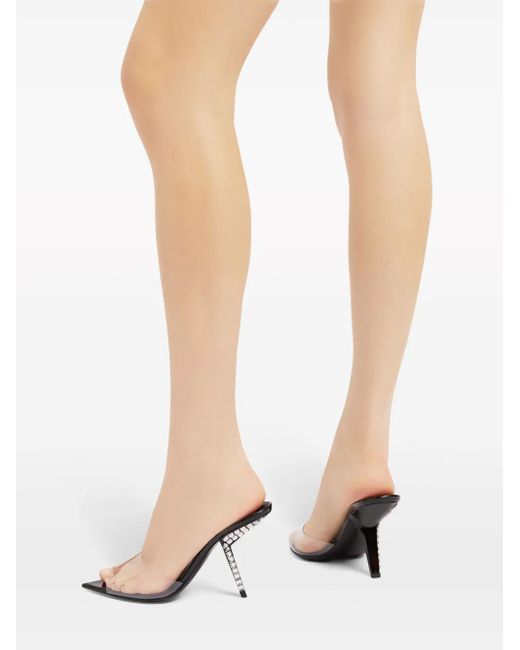 Mules Mystero 90Mm Trasparenti di Giuseppe Zanotti in White