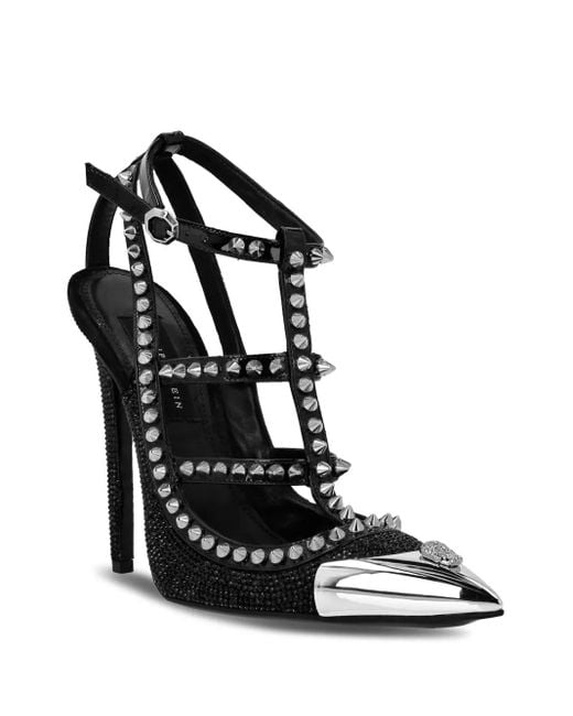 Philipp Plein Black Skull Pumps
