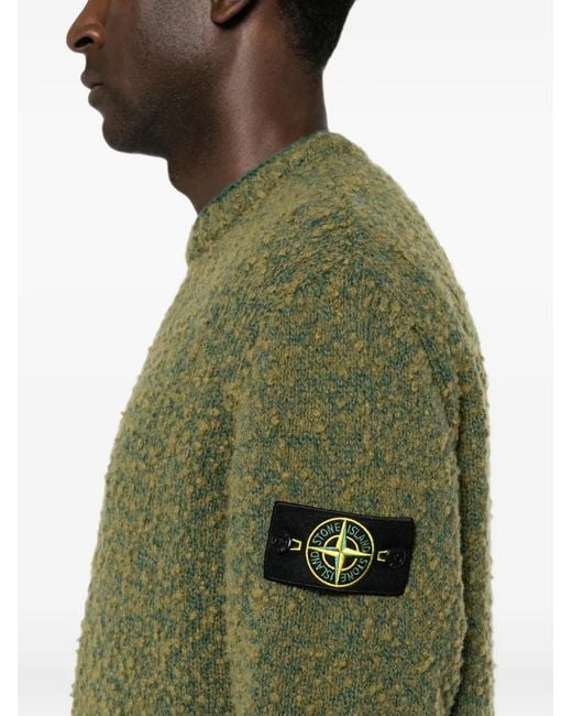 Stone Island Pullover Mit Logo-Patch in Green für Herren