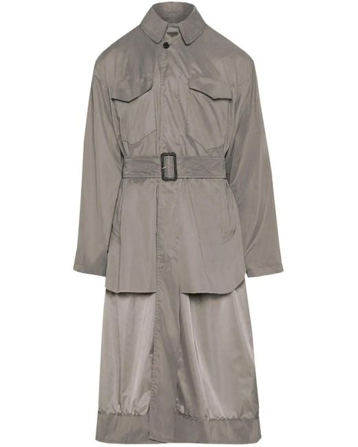 Maison Margiela Gray Décortiqué Reversible Trench Coat