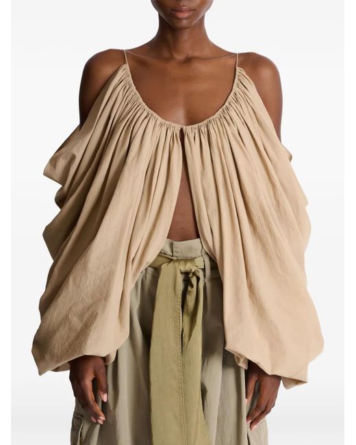 Balmain Natural Cotton Blouse