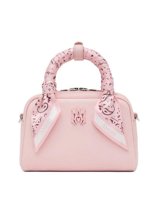 Amiri Pink Scarf Bowling Bag
