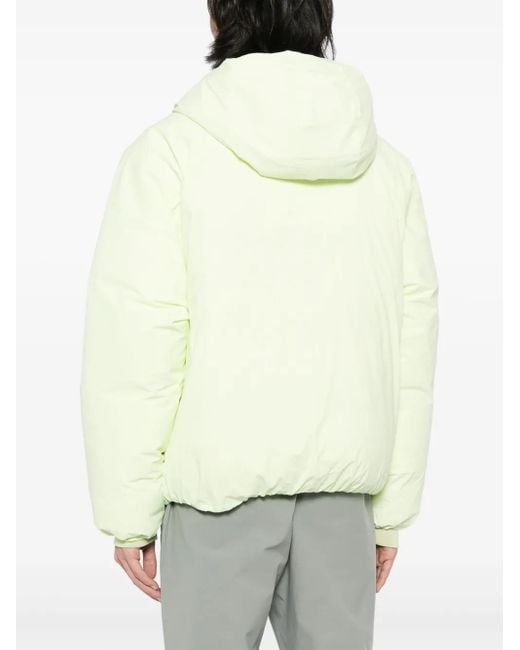 Post Archive Faction PAF White Off-Centre Padded Jacket for men