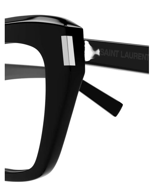 Saint Laurent Black Geometric Glasses