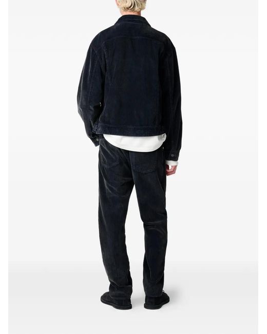 Studio Nicholson Black Woodstock Corduroy Trousers for men