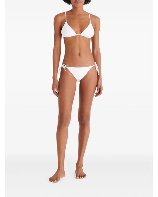 Eres White Mouna Triangle Bikini Top