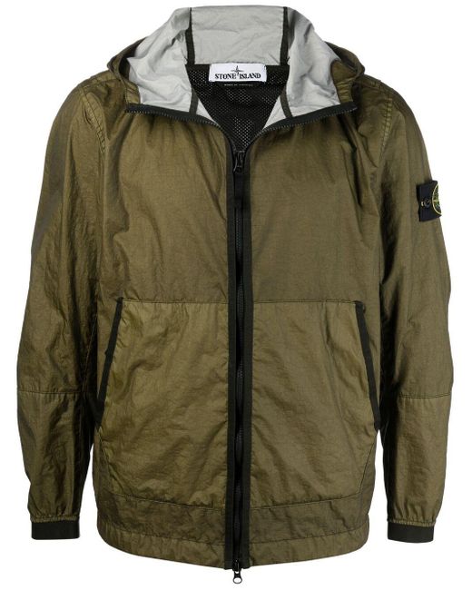 Stone Island Logo Patch Hooded Jacket Switzerland, SAVE 30