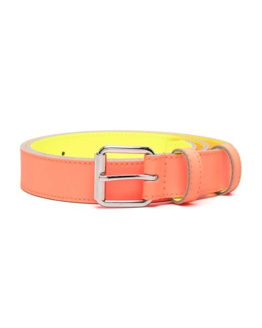 Comme des Garçons Pink Ceinture Super Fluo En Cuir