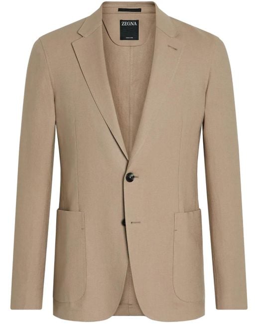 Zegna Natural Oasi Lino Blazer for men
