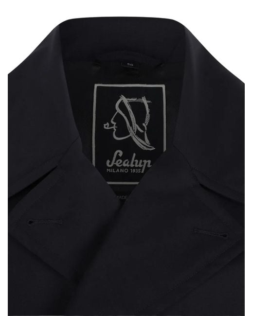 Sealup Blue Double-Breasted Jacket for men