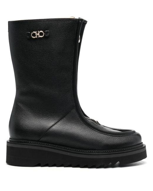 Ferragamo Black Ankle Boots