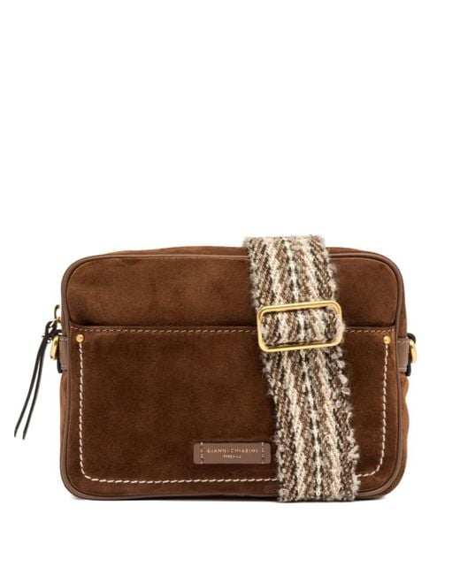 Gianni Chiarini Brown Nina Suede Cross Body Bag