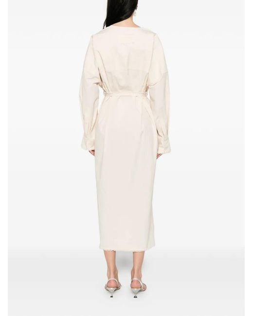 Nackiyé White Robe Portefeuille Kyoto À Bords Francs