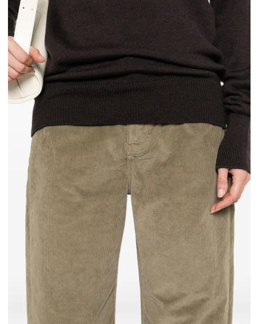 Studio Nicholson Green Corduroy Trousers
