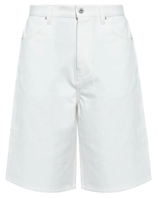 Jil Sander White Bermuda Shorts for men
