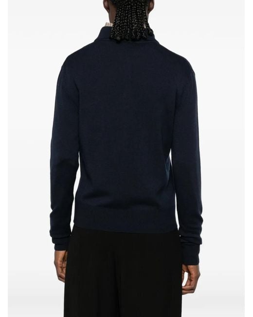 19.61 MILANO Blue Button-Fastening Polo Top