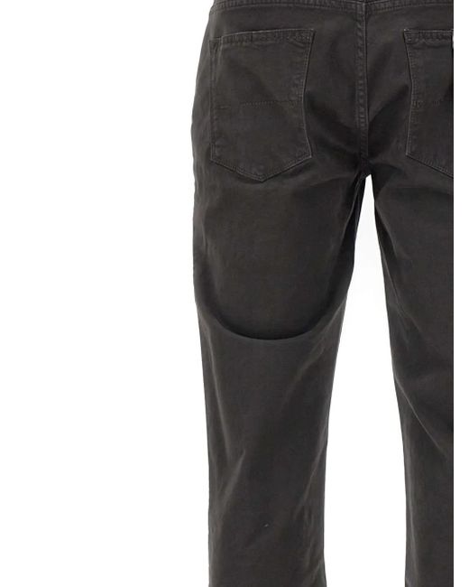 Re-hash Gray Rubens Z Logo-Patch Stretch Trousers for men