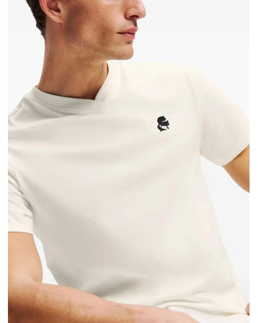 Karl Lagerfeld White Kameo T-Shirt for men