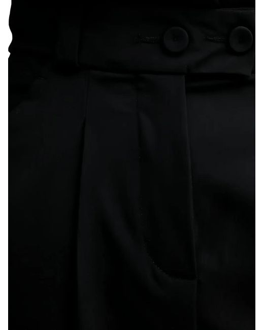 Benetton Black Pleated Tailored Trousers