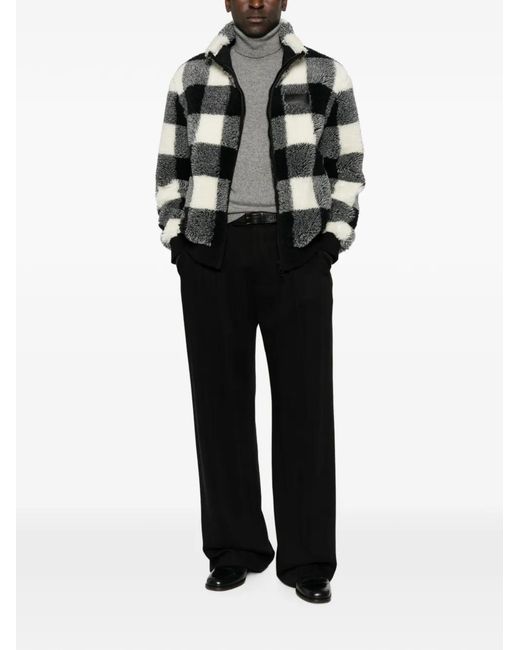 Givenchy Black Check-Pattern Jacket for men