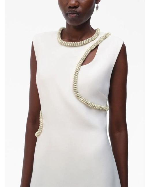 Robe Sans Manches Kat À Ornements En Cristal Jonathan Simkhai en coloris Natural