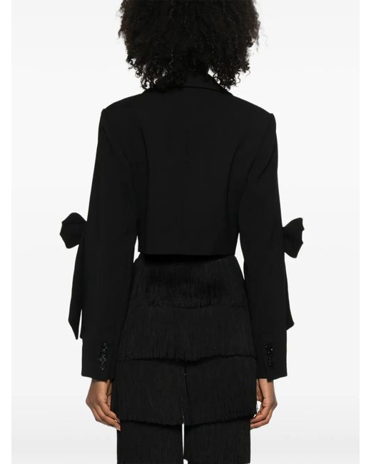 Ganni Black Double-Breasted Jacket