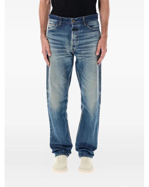 Fear Of God Blue Five-Pocket Jeans for men