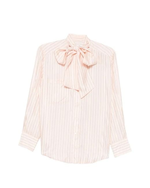 Sandro Pink Striped Shirt