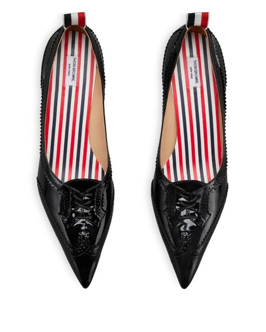 Thom Browne Black Leather Pumps