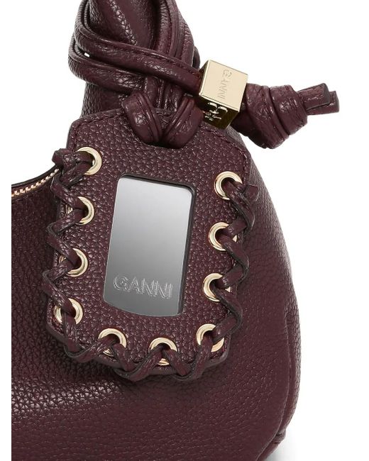 Ganni Purple Mini Tote Bag
