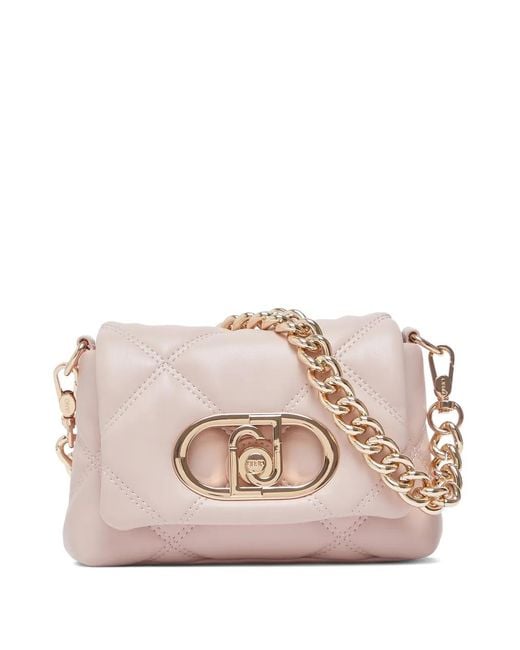 Liu Jo Pink Small Quilted Lapuffy Bag