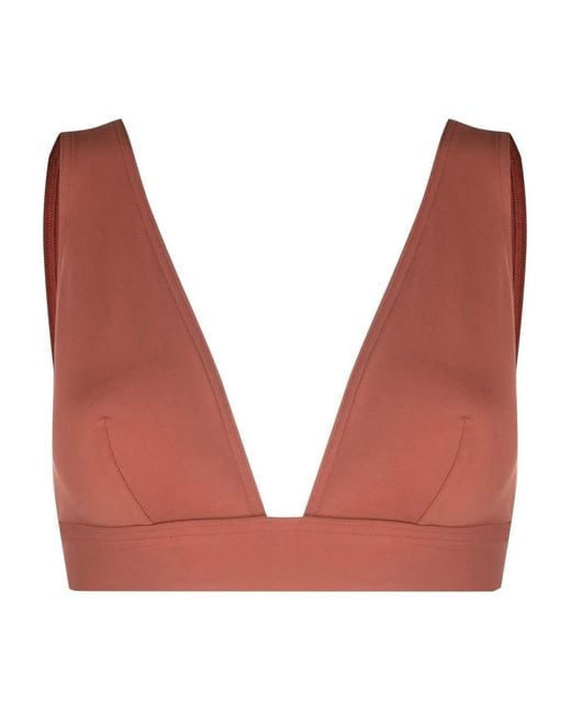 Eres Red Chrome Bikini Top