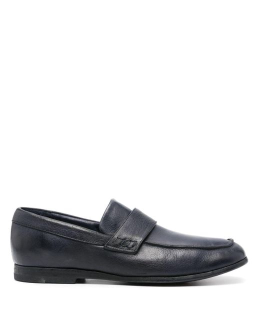 Moma Gray Pebbled-leather Loafers for men