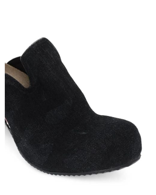 DIESEL Black D-Woodstock Denim Clogs
