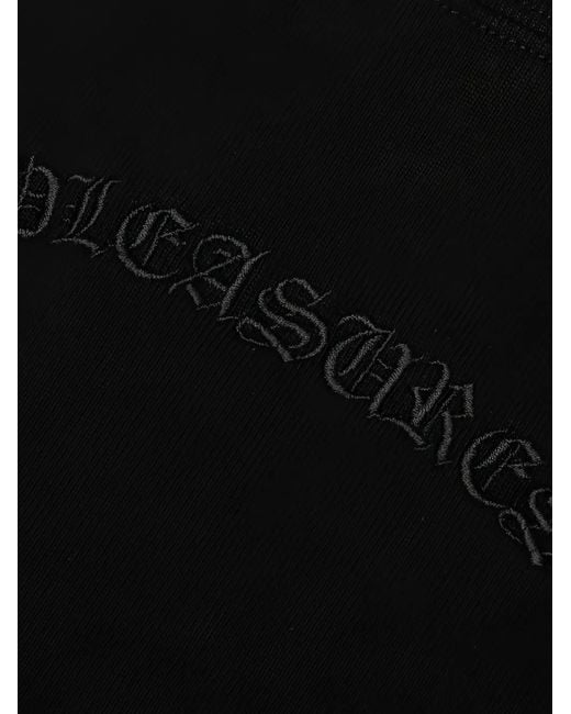 Pleasures Black Neural Applique T-Shirt for men