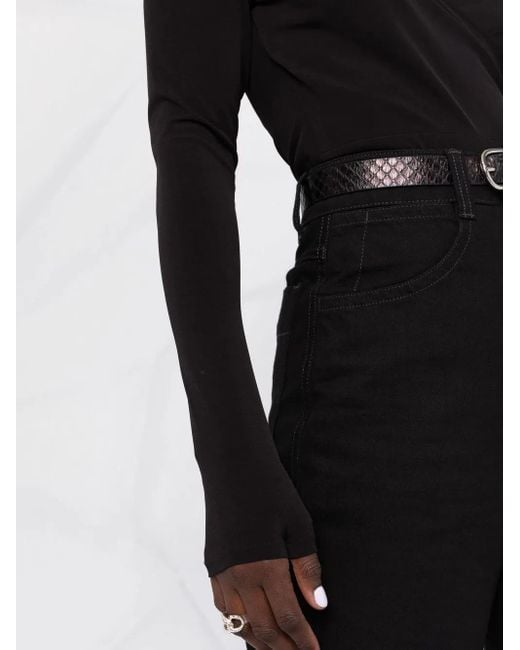 Atu Body Couture Black Off-Shoulder V-Neck Body