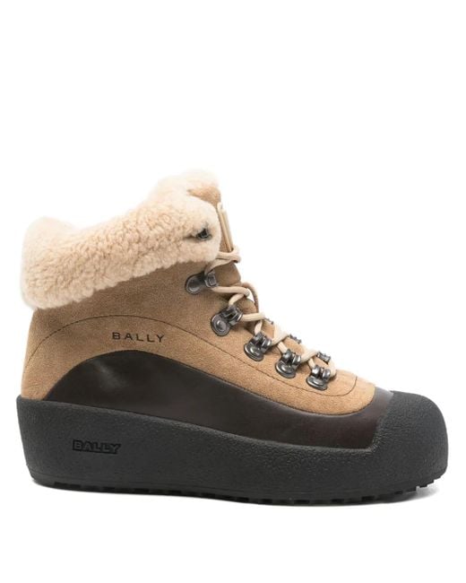 Bally Brown Curling Boots
