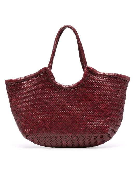 Dragon Diffusion Large Nantucket Leather Tote Bag in Red | Lyst