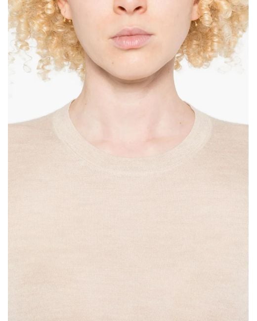 Jersey con cuello redondo Isabel Marant de color Natural