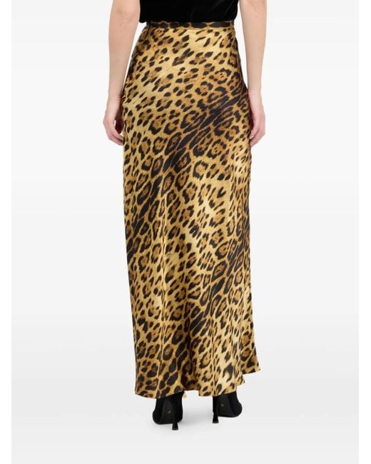 Camisa de seda con estampado de jaguar Roberto Cavalli de color Metallic