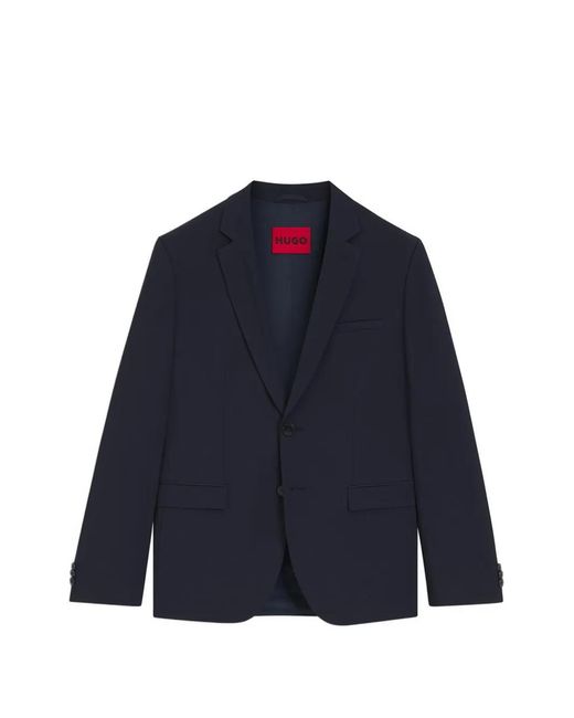 HUGO Blue Single-Breasted Blazer for men